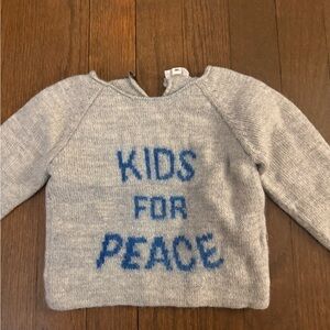 Oeuf Gray Blue Kids Sweater
